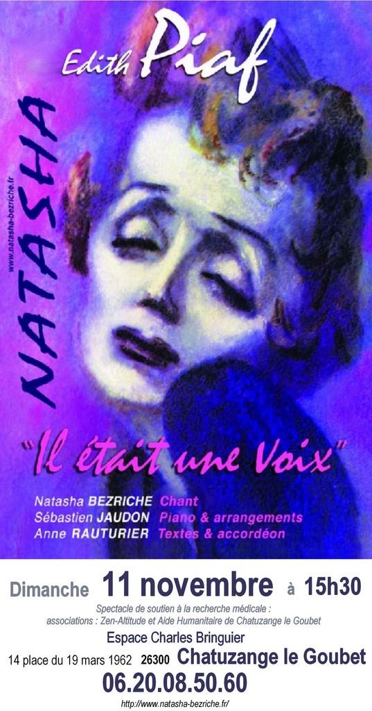 Récital Edith Piaf à Chatuzange le Goubet 181111
