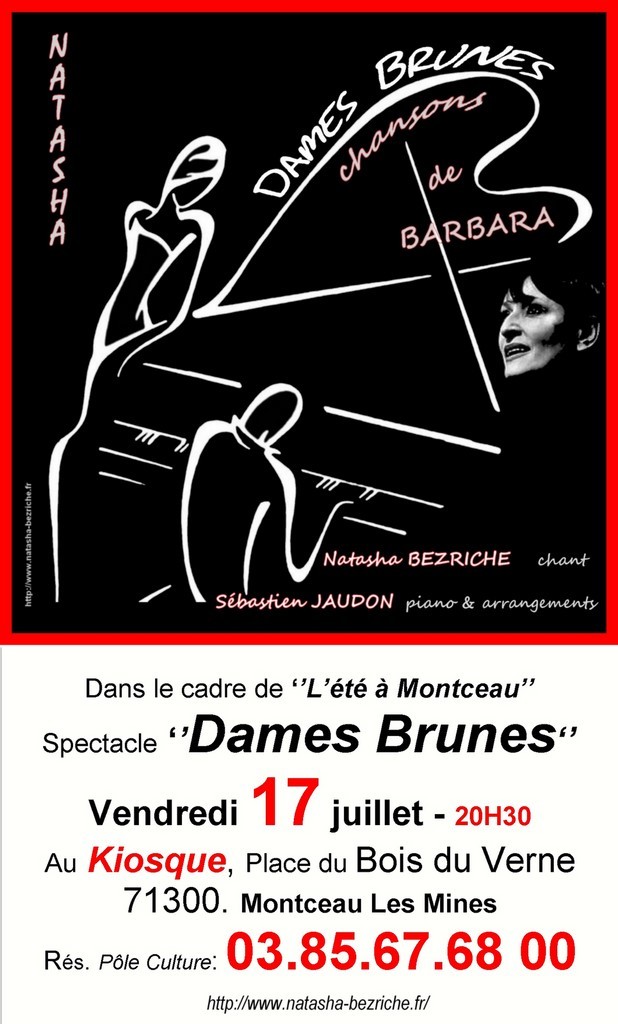 récital Barbara à Montceau les Mines 17/07/2020