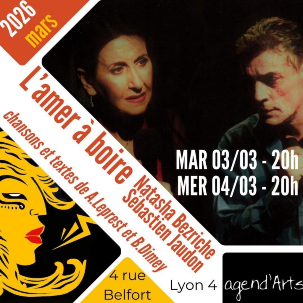 une affiche du spectacle l'amer à boire du 03/03/2026