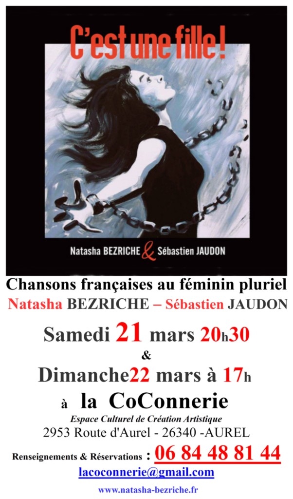 affiche chanson française 21 mars 2026