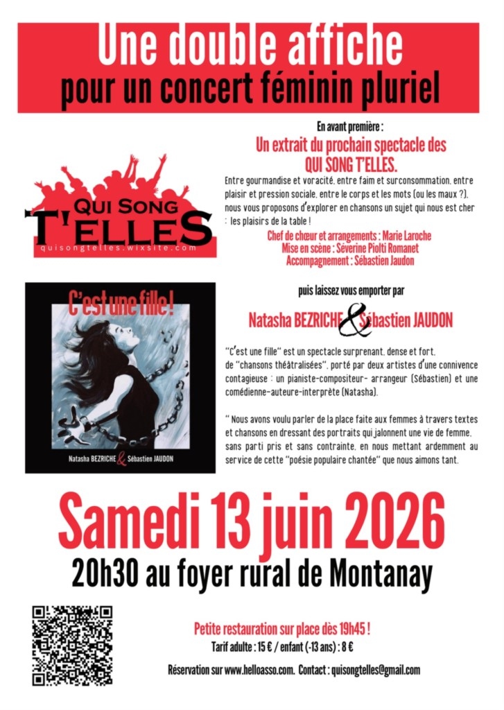 affiche chanson française du 13 juin 2026