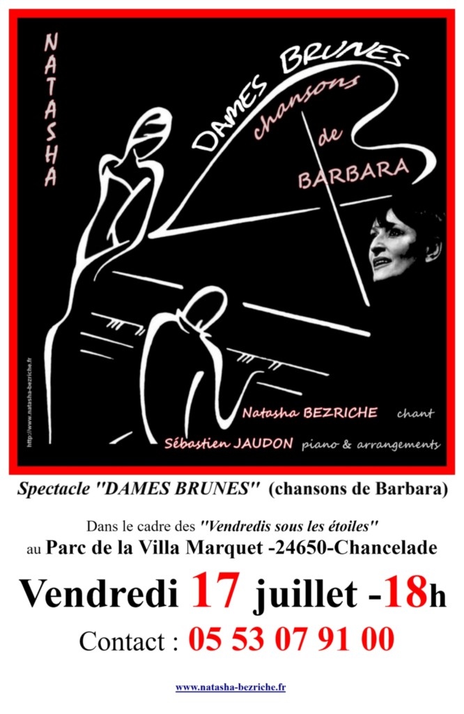 affiche récital Barbara du 17/07/2026