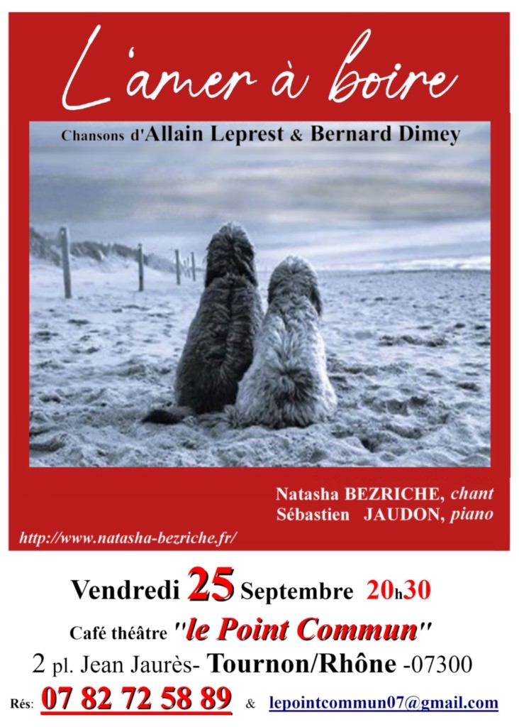  spectacle l'amer à boire du 25/09/2026