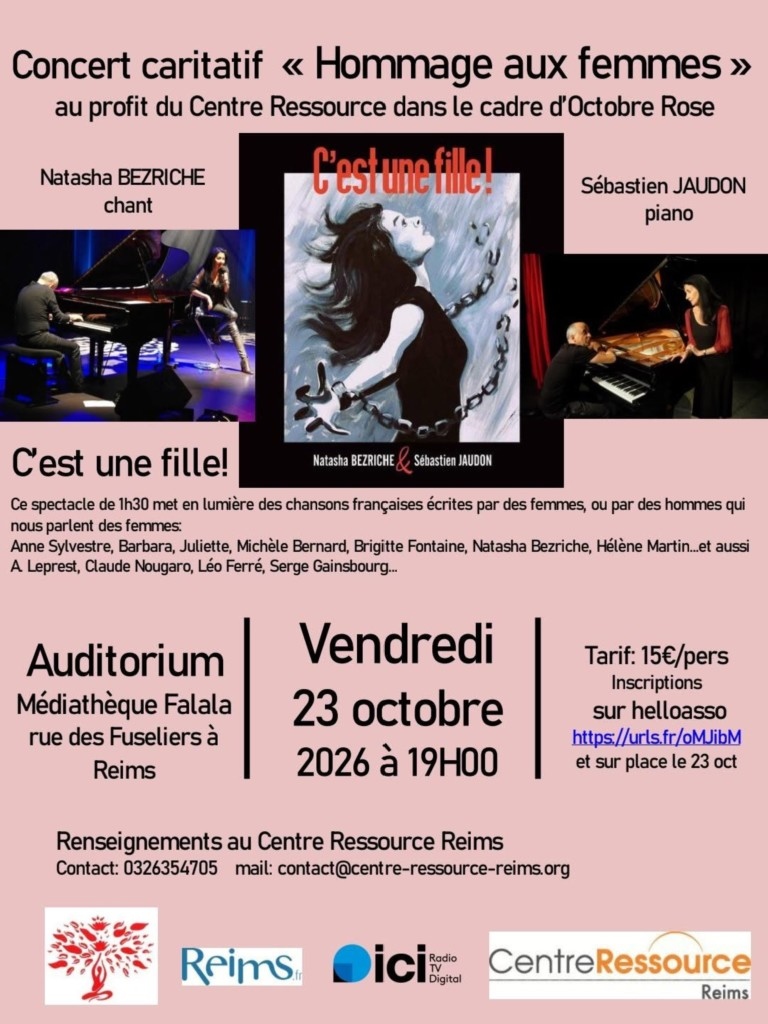 concert chansons françaises du 23 octobre 2026 hommage ax femmes
