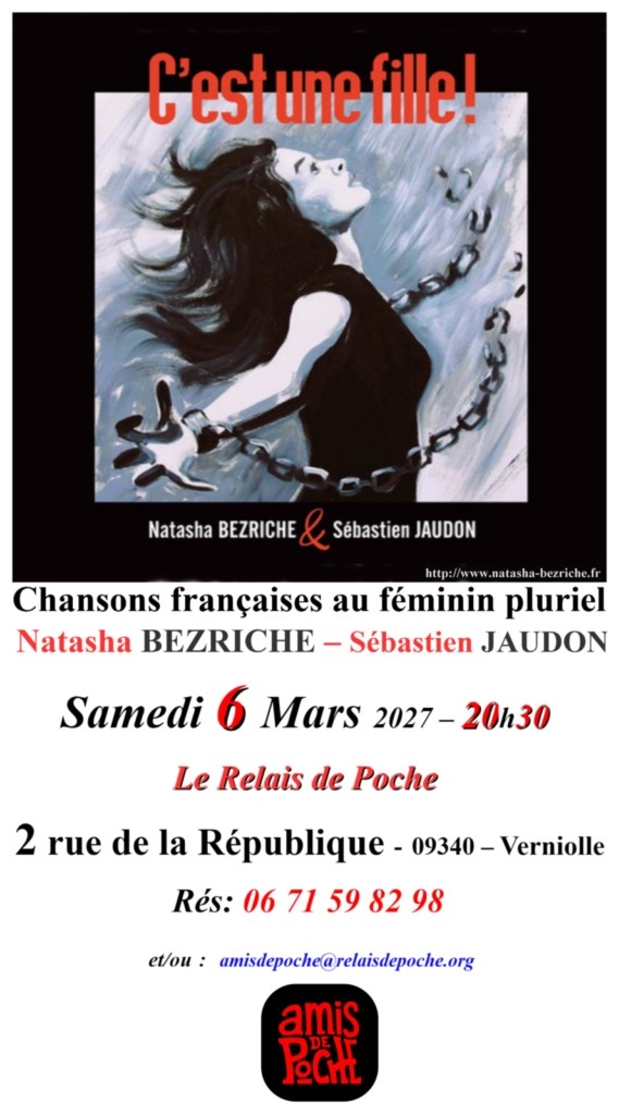 affiche chanson française du 6 mars 2027