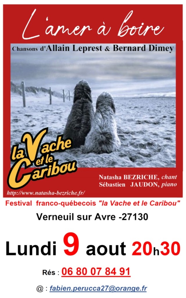 Affiche concert répertoire Allain Leprest  & Bernard Dimey le 9 août 2027