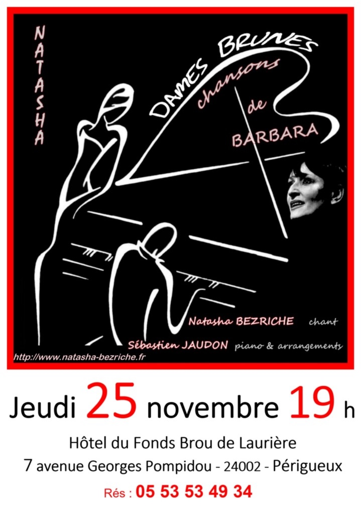 affiche récital Barbara du 25 novembre 2027