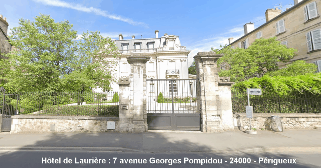 façade de l'Hôtel de Laurière - 7 avenue Georges Pompidou - 24000 - Périgueux