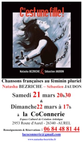 affiche de chanson française d 21 mars 2026