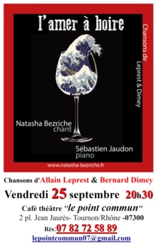  spectacle l'amer à boire du 25/09/2026