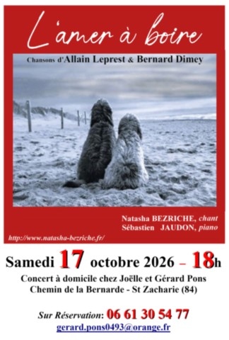 affiche Chansons d'Allain Leprest & Bernard Dimey du 17/10/2026
