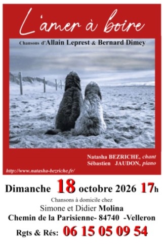 Chansons à domicile Natasha Bezriche et Sébastien Jaudon le 18/10/2026